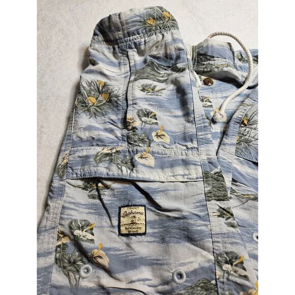 Tommy Bahama Men’s Board Swim Trunks Hawaiian Tropical Blue Medium - Picture 4 of 10